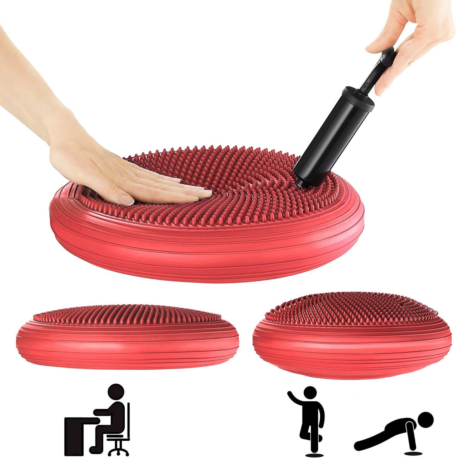 Dwustronna poduszka sensomotoryczna do treningu MED+ 33 cm . Dwustronna poduszka sensomotoryczna do treningu MED+ 33 cm .