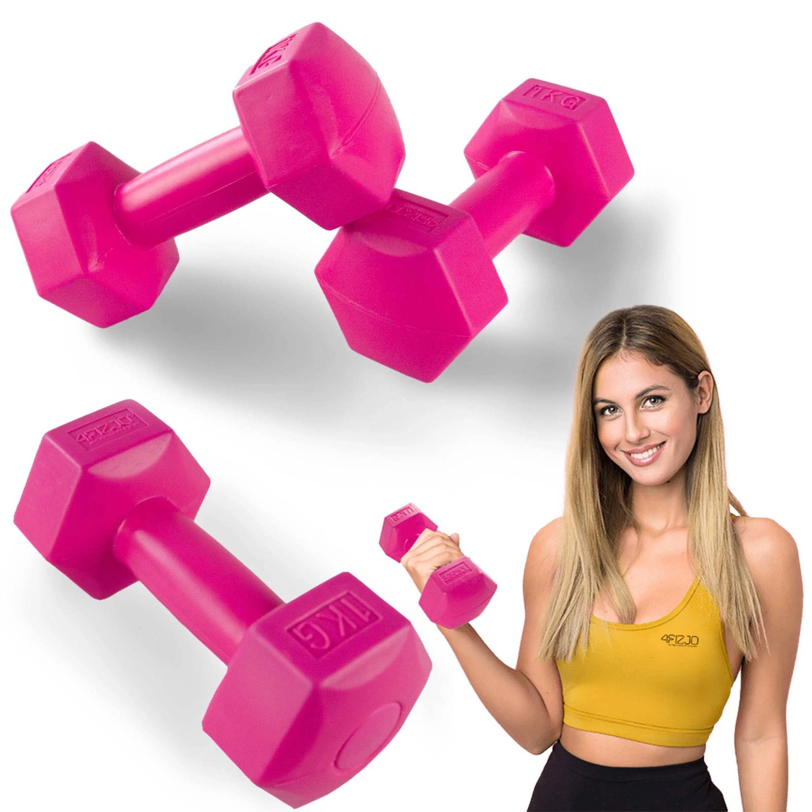 Hantelki / Ciężarki bitumiczne 2x1kg Hantelki / Ciężarki bitumiczne 2x1kg