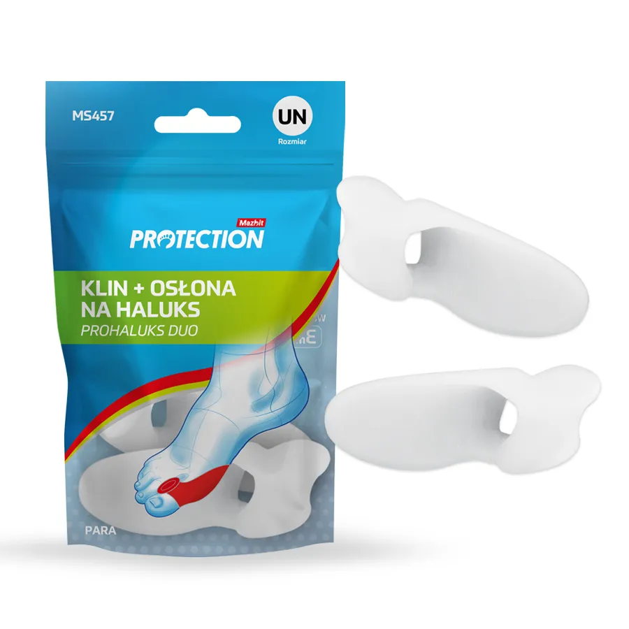 Klin między palce na haluksa z osłoną PROHALUKS DUO