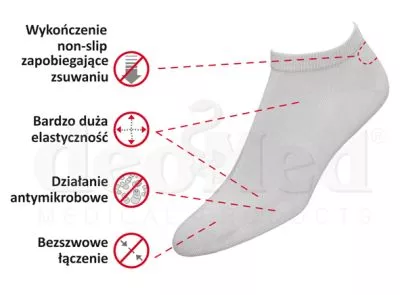 Stopki bezszwowe z przędzy bambusowej Stopki bezszwowe z przędzy bambusowej