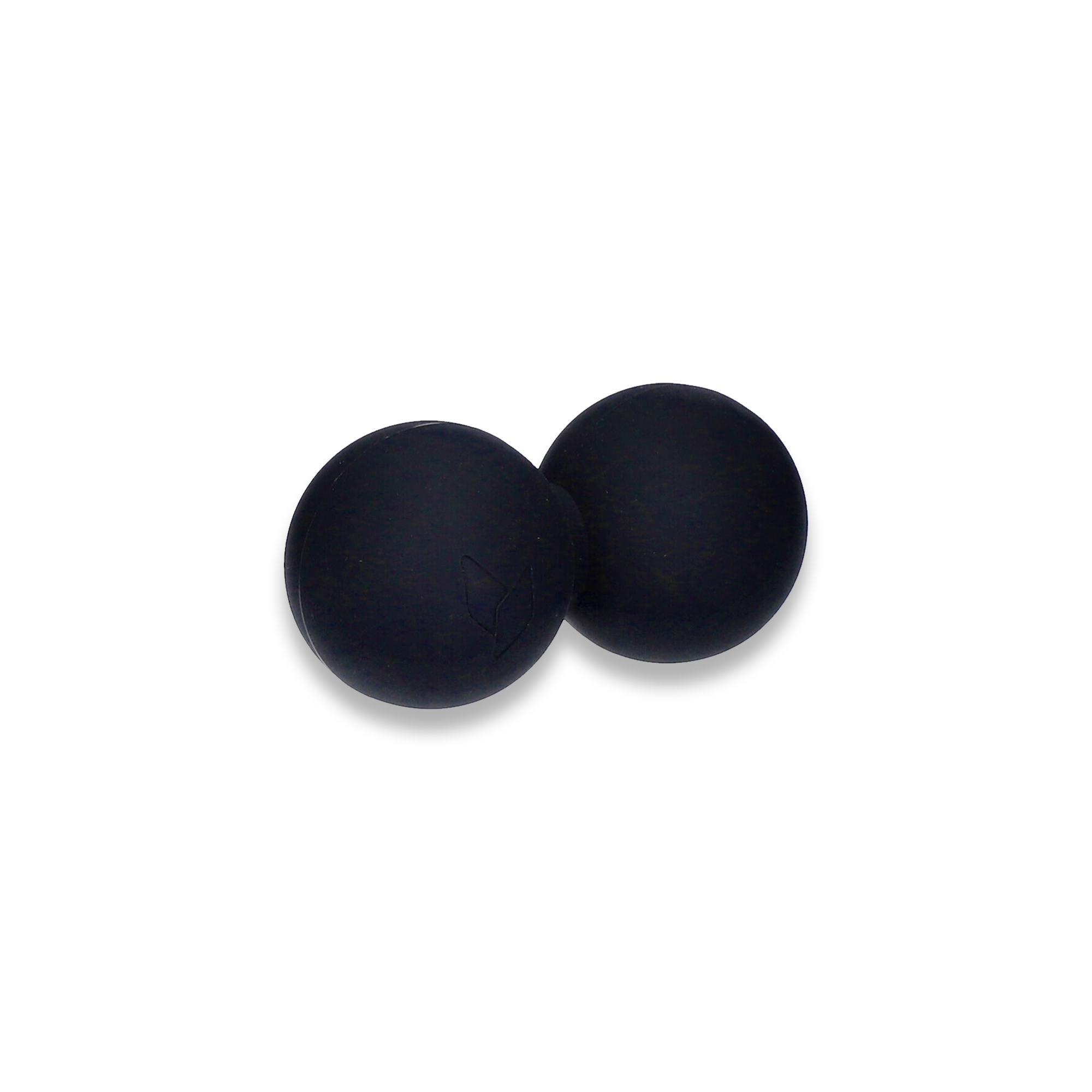 YellowMASSAGE DuoBall piłeczka do masażu, silikon 6,5 cm, czarny