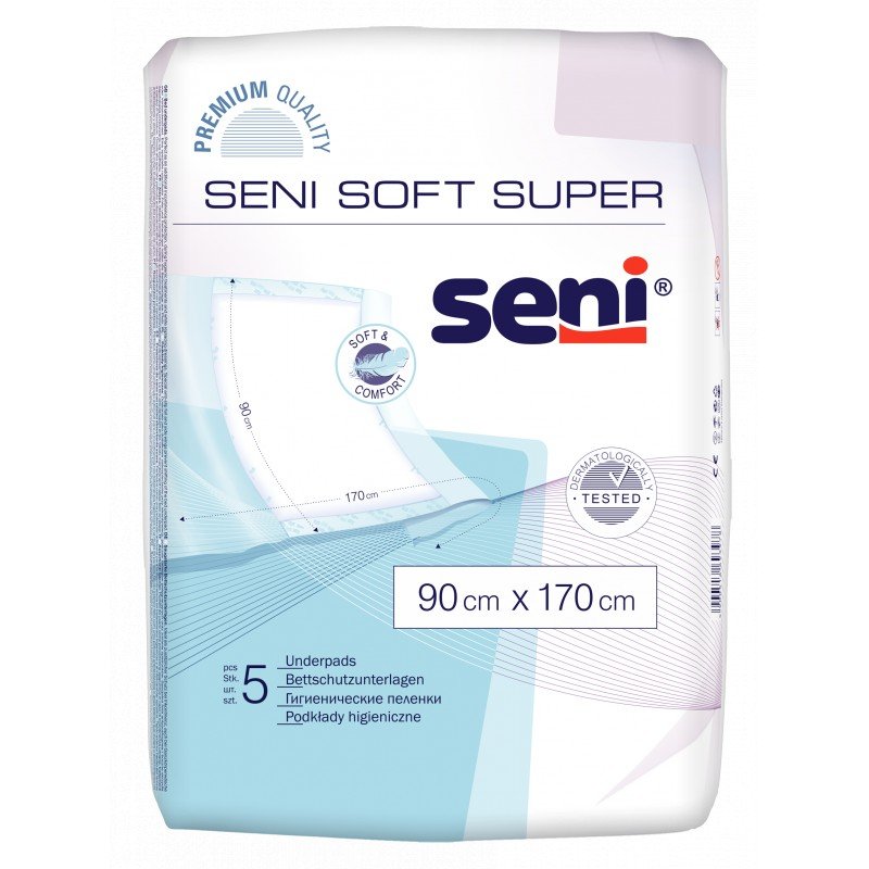 Seni Soft Super podkłady higieniczne 90cm x 170cm Seni Soft Super podkłady higieniczne 90cm x 170cm