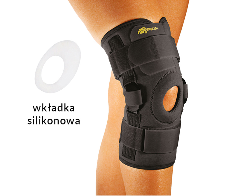 Neoprenowa orteza stawu kolanowego z regulacją kąta zgięcia – wciągana SP-A-825 Neoprenowa orteza stawu kolanowego z regulacją kąta zgięcia – wciągana SP-A-825