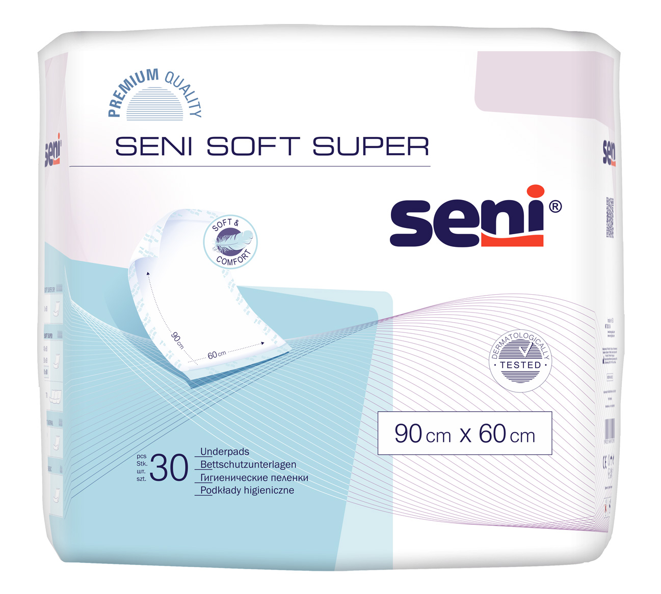 Seni Soft Super podkłady higieniczne 90cm x 60cm         Seni Soft Super podkłady higieniczne 90cm x 60cm