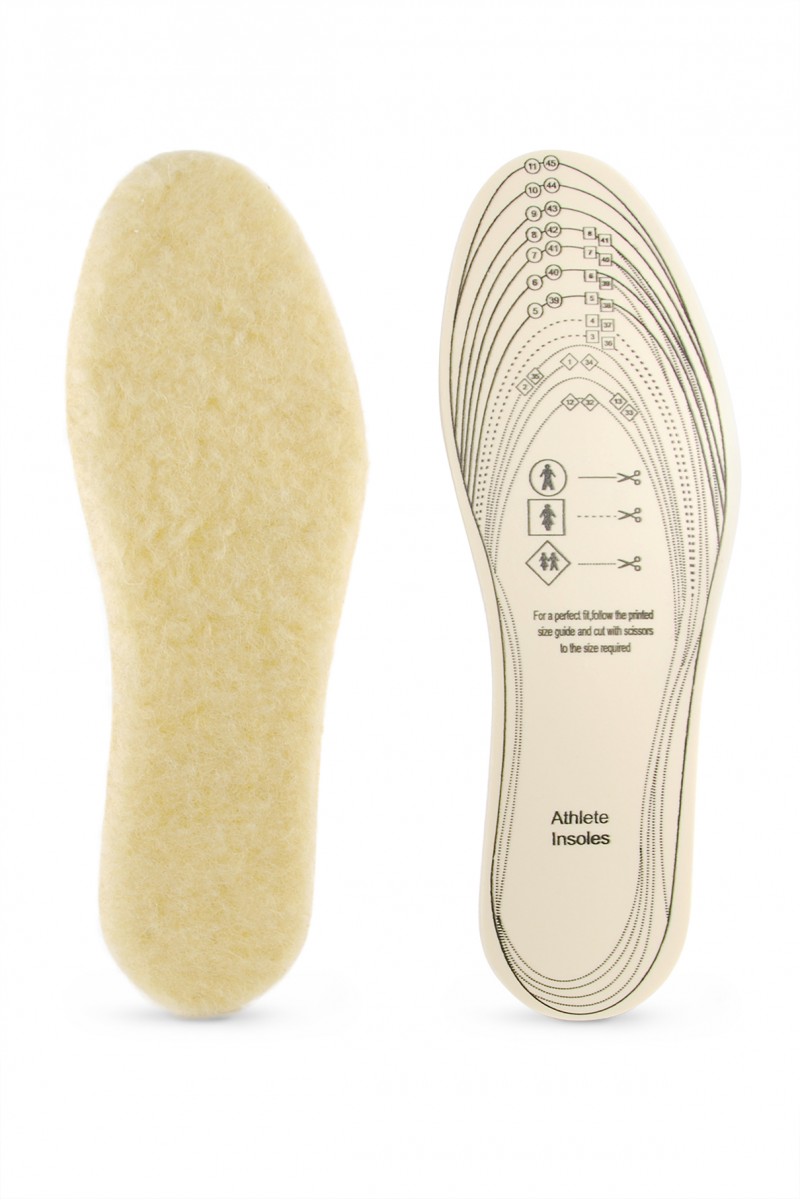 Wkładka do butów ocieplana wełną owczą do przycięcia