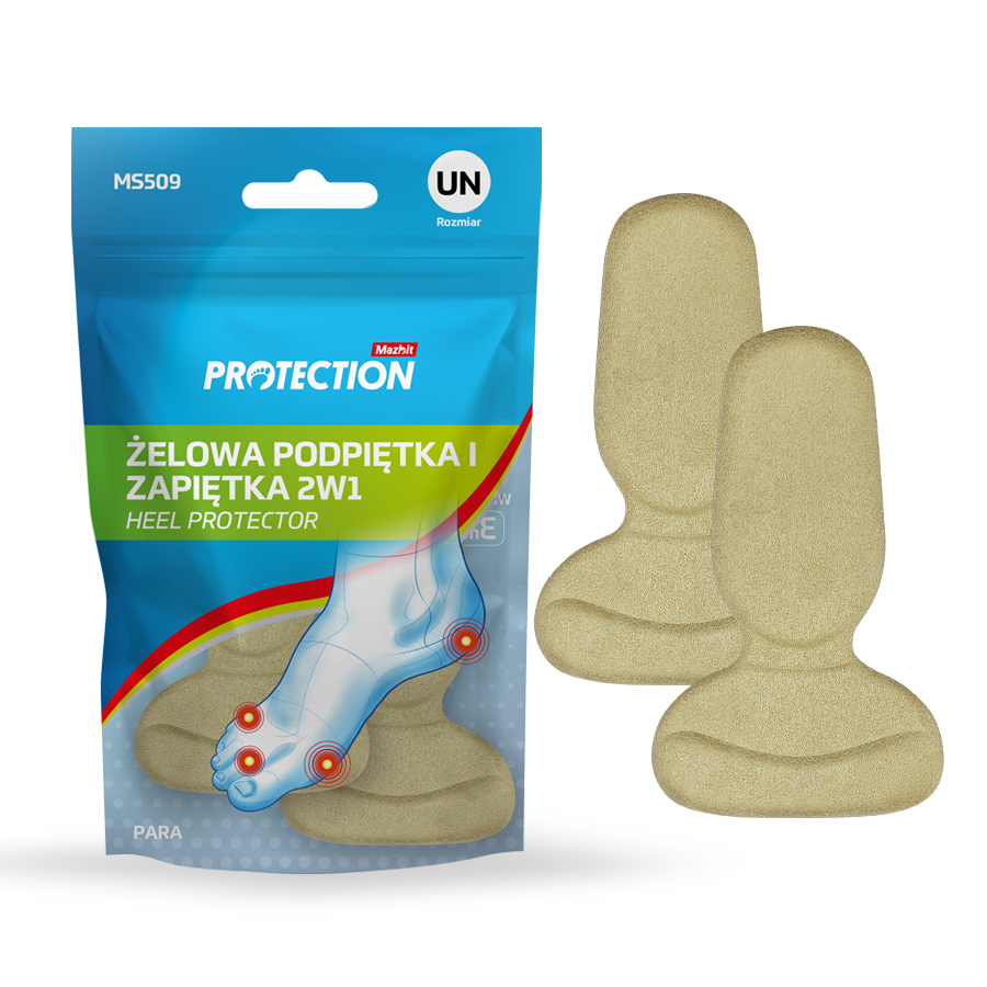 Żelowa podpietka i zapiętka 2w1 HEEL PROTECTOR MS509 Żelowa podpietka i zapiętka 2w1 HEEL PROTECTOR MS509