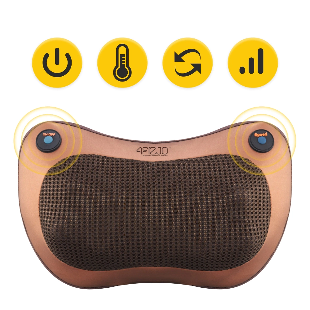 Poduszka masująca kark ramiona plecy shiatsu PRO+