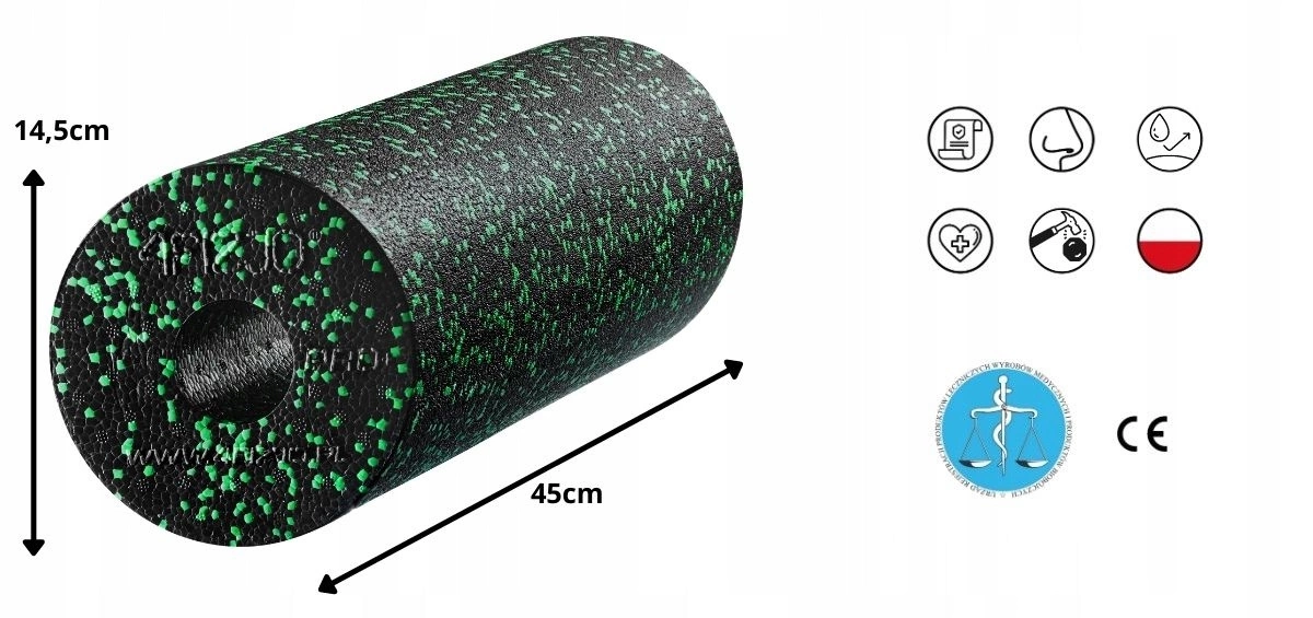 Roller do masażu Piankowy EPP 45 cm