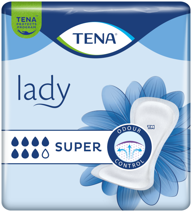 Pieluchy anatomiczne Tena Lady Super  Pieluchy anatomiczne Tena Lady Super