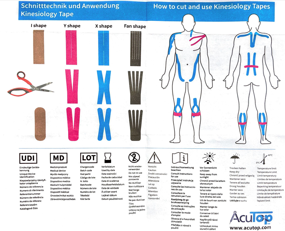 Taśma Kinesiology ACUTOP Classic tape 5 cm x 5 m