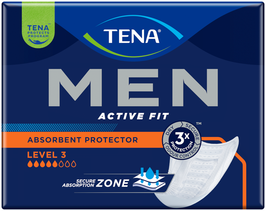 Pieluchy anatomiczne Tena Men Active Fit Level 3 Super Pieluchy anatomiczne Tena Men Active Fit Level 3 Super