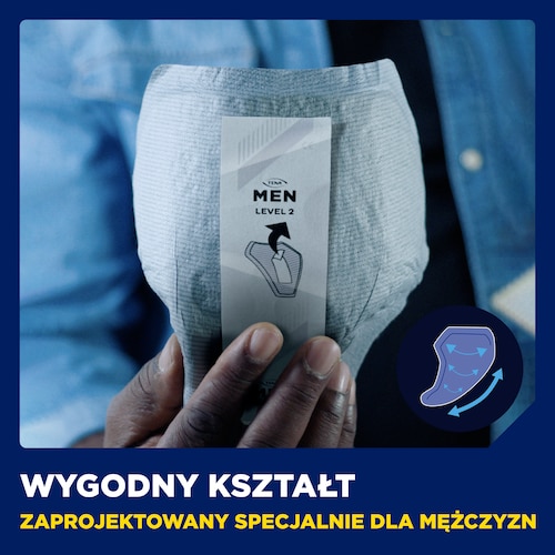 Wkłady anatomiczne TENA Men Active Fit, Level 2 Wkłady anatomiczne TENA Men Active Fit, Level 2