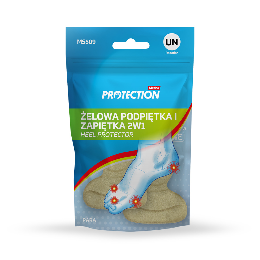 Żelowa podpietka i zapiętka 2w1 HEEL PROTECTOR MS509 Żelowa podpietka i zapiętka 2w1 HEEL PROTECTOR MS509