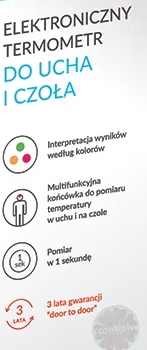 Termometr elektroniczny do ucha i czoła IT-901 Controly 
