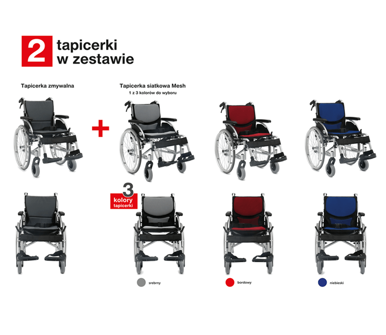 Wózek inwalidzki aluminiowy ERGONOMIC ultralekki 13 kg / do 130kg max Wózek inwalidzki aluminiowy ERGONOMIC ultralekki 13 kg / do 130kg max