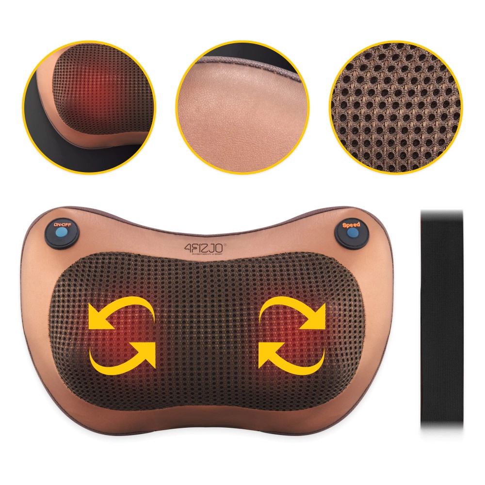 Poduszka masująca kark ramiona plecy shiatsu PRO+
