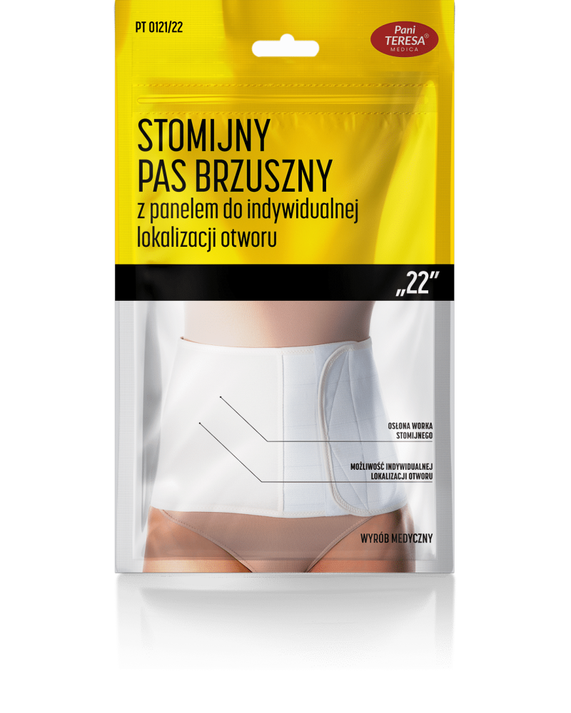 Stomijny pas brzuszny „22” z panelem do indywidualnej lokalizacji otworu Stomijny pas brzuszny „22” z panelem do indywidualnej lokalizacji otworu