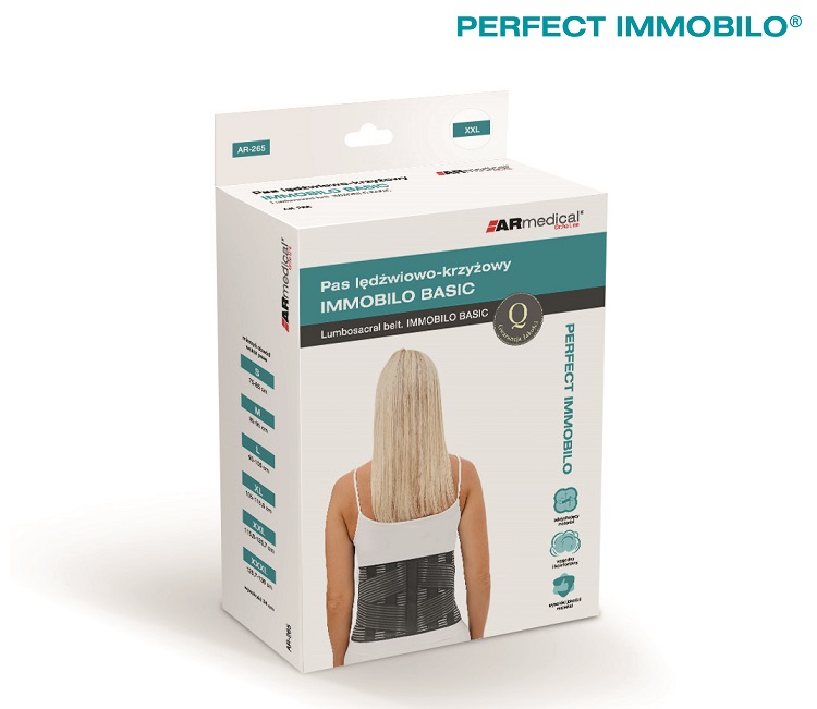 Pas lędźwiowo-krzyżowy. IMMOBILO BASIC AR-265 Pas lędźwiowo-krzyżowy. IMMOBILO BASIC AR-265