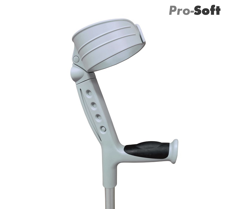 Kula łokciowa-aluminowa z ruchomą obejmą i miękkim uchwytem Pro-Soft AR-024M Kula łokciowa-aluminowa z ruchomą obejmą i miękkim uchwytem Pro-Soft AR-024M