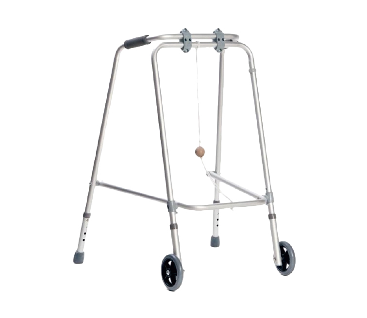 Balkonik aluminiowy z kulką składany dwukołowy Balkonik aluminiowy z kulką składany dwukołowy