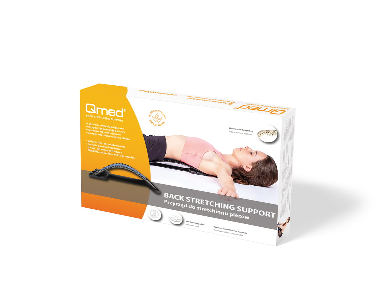 Przyrząd do stretchingu pleców Qmed Back Support 